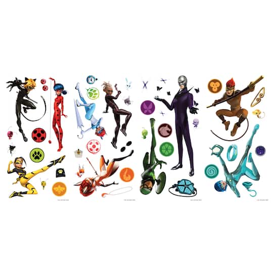 RoomMates Miraculous: Tales Of Ladybug and Cat Noir Peel & Stick Wall Decals